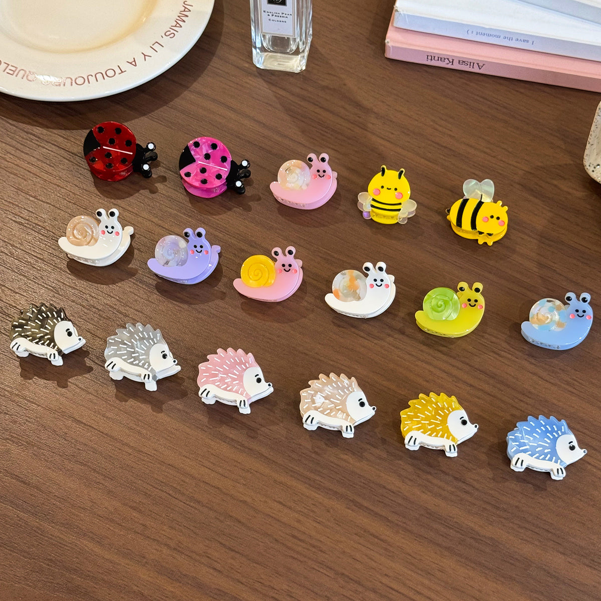 【MOQ 12 PCS】Cute Animal Mini Acetate Hair Claw – Bangs Side Clip
