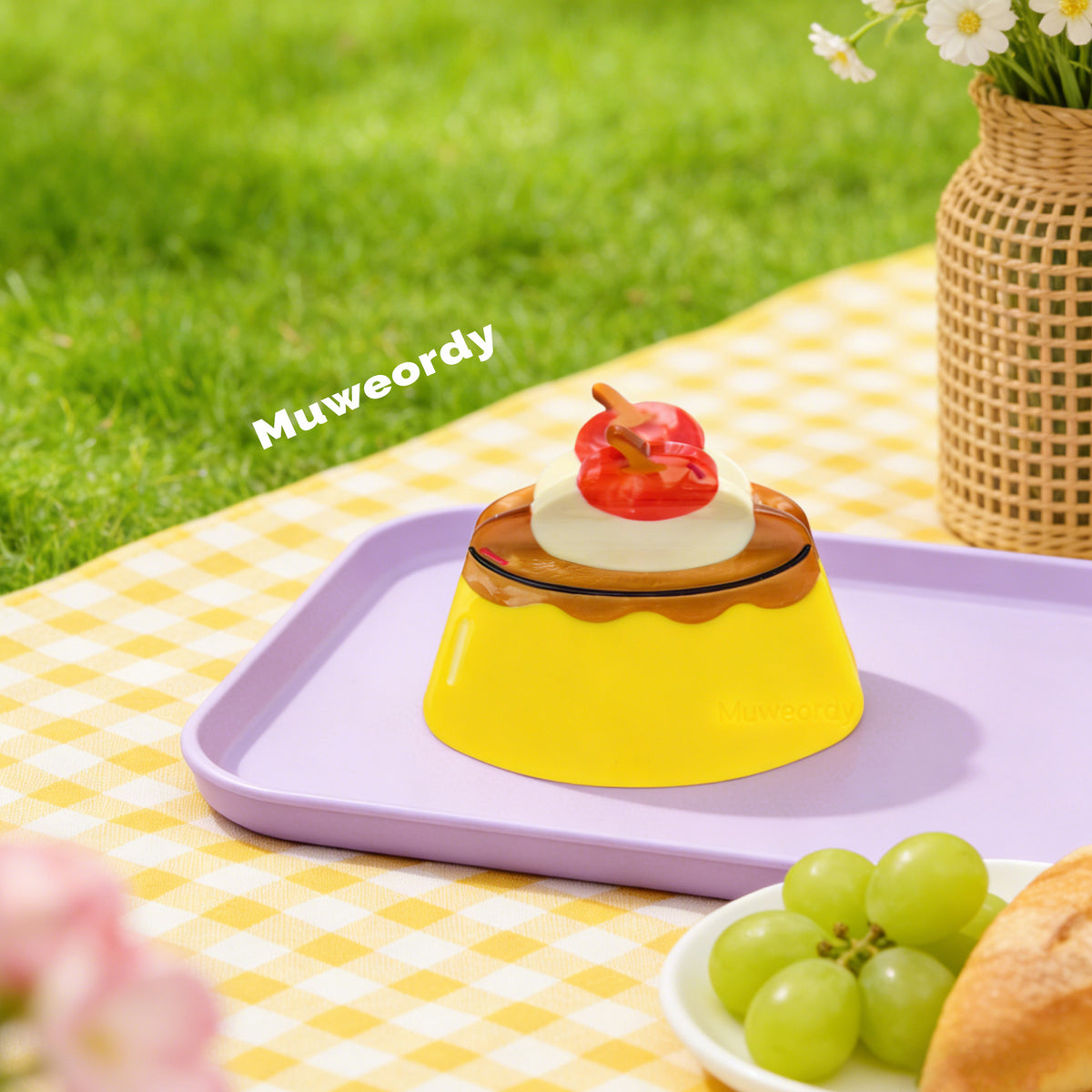【MOQ 12 PCS】Acetate Fruit Pudding Hair Claw, Elegant Shark Clip