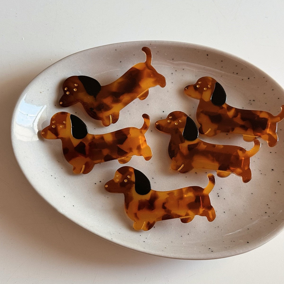 【MOQ 12 PCS】Cute Dog Animal Duckbill Clip Fun Side Bangs Hair Clip