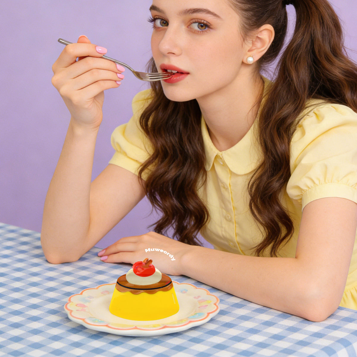 【MOQ 12 PCS】Acetate Fruit Pudding Hair Claw, Elegant Shark Clip