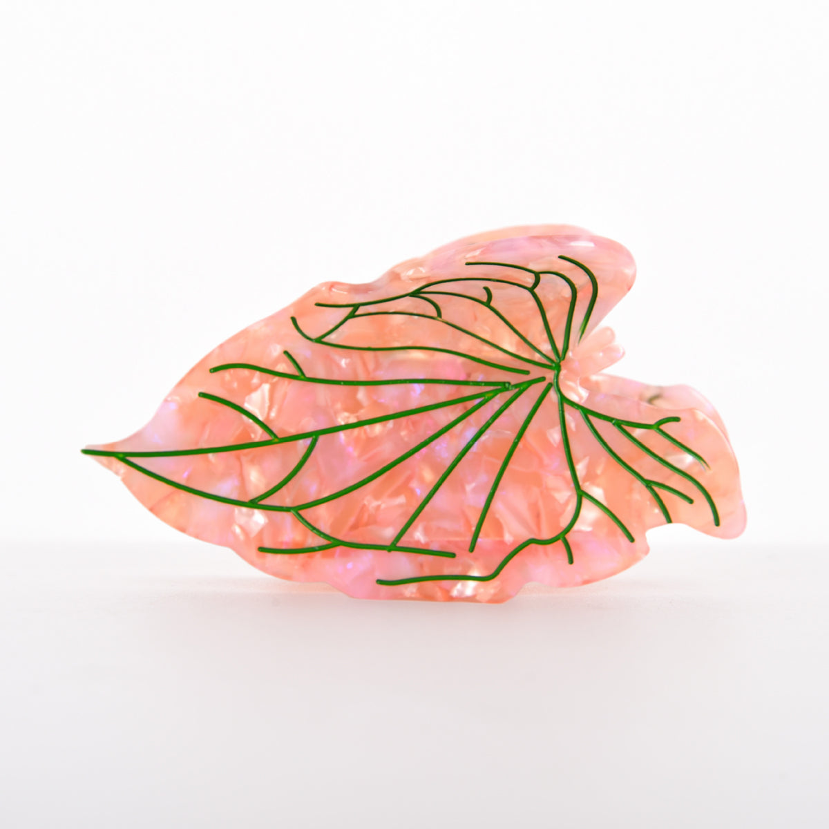 【MOQ 12 PCS】New Design Eco-Friendly Acetate Leaf Claw Clip