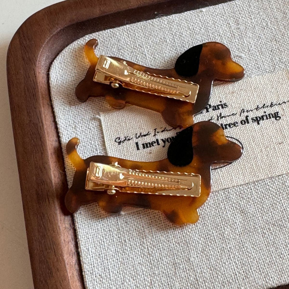 【MOQ 12 PCS】Cute Dog Animal Duckbill Clip Fun Side Bangs Hair Clip