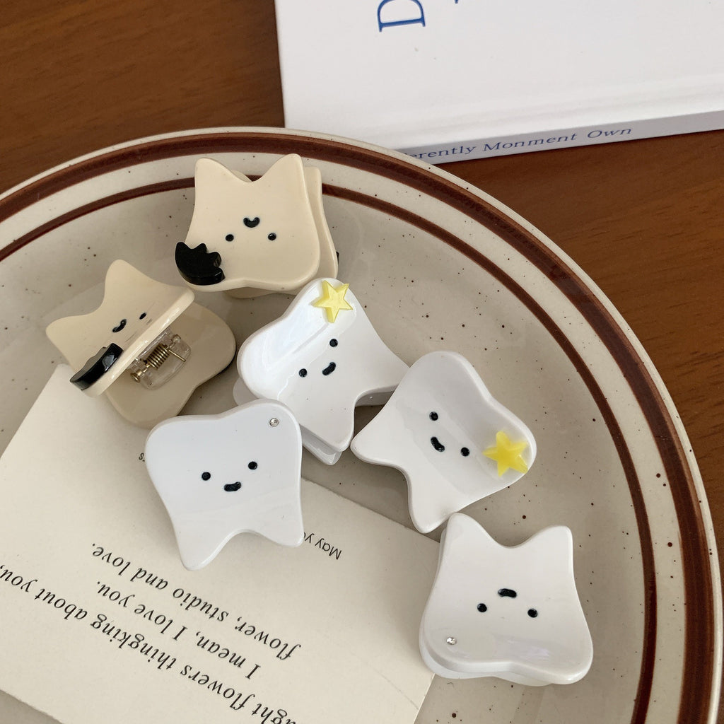 【MOQ 12 PCS】Funny Teeth Mini Hair Clip Creative Star Teeth Bangs Hairpin