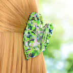 【MOQ 12 PCS】New Design Eco-Friendly Acetate Leaf Claw Clip
