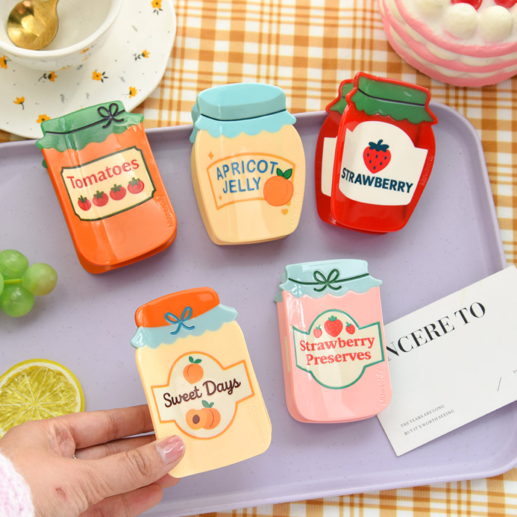 【MOQ 12 PCS】Elegant Jam Acetate Hair Claw – Updo Shark Clip