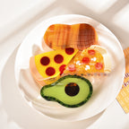【MOQ 12 PCS】Acetate Peanut Avocado Food Hair Claw, Shark Clip