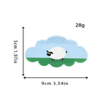 【MOQ 12 PCS】Acetate Lamb Cloud Claw Clip, Elegant Back Head Updo Hair Clip