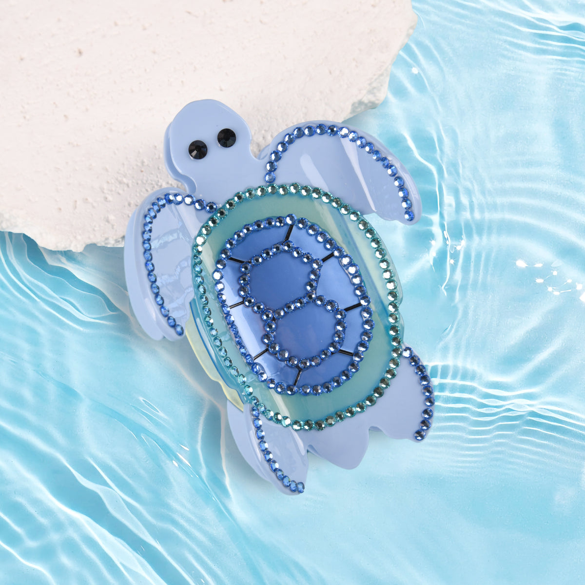 【MOQ 12 PCS】Ocean Turtle Acetate Hair Claw