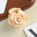 【MOQ 12 PCS】Acetate 3D Rose Hair Claw, Elegant Shark Clip
