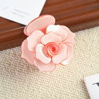 【MOQ 12 PCS】Acetate 3D Rose Hair Claw, Elegant Shark Clip