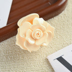 【MOQ 12 PCS】Acetate 3D Rose Hair Claw, Elegant Shark Clip