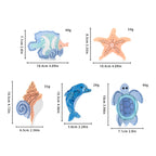 【MOQ 12 PCS】Ocean Turtle Acetate Hair Claw