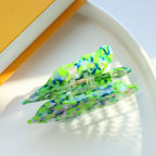 【MOQ 12 PCS】New Design Eco-Friendly Acetate Leaf Claw Clip