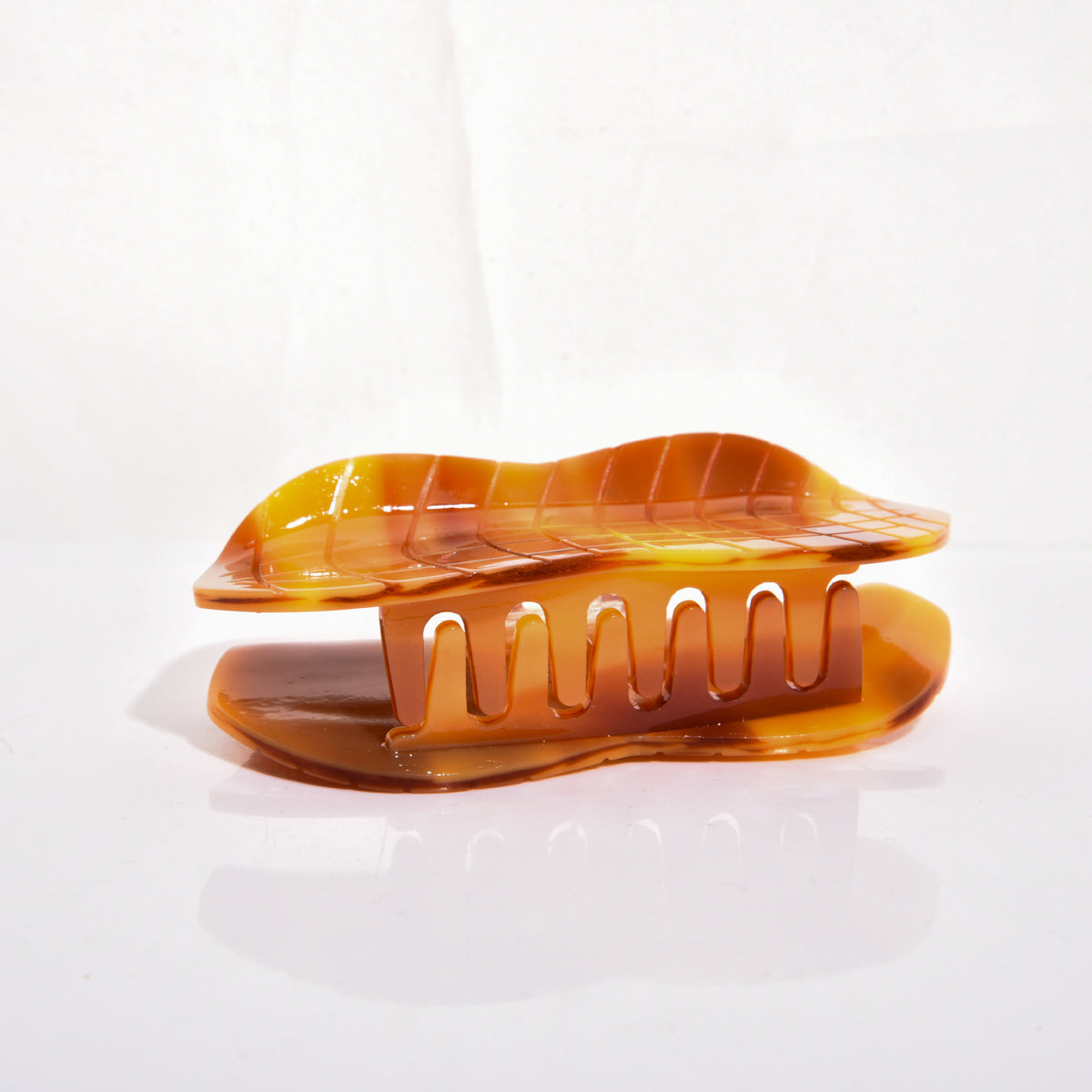【MOQ 12 PCS】Acetate Peanut Avocado Food Hair Claw, Shark Clip