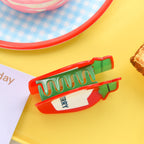 【MOQ 12 PCS】Elegant Jam Acetate Hair Claw – Updo Shark Clip