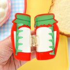 【MOQ 12 PCS】Elegant Jam Acetate Hair Claw – Updo Shark Clip