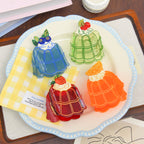 【MOQ 12 PCS】Pudding Cake Acetate Shark Hair Claw