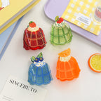 【MOQ 12 PCS】Pudding Cake Acetate Shark Hair Claw