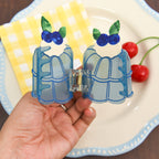 【MOQ 12 PCS】Pudding Cake Acetate Shark Hair Claw
