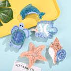 【MOQ 12 PCS】Ocean Turtle Acetate Hair Claw