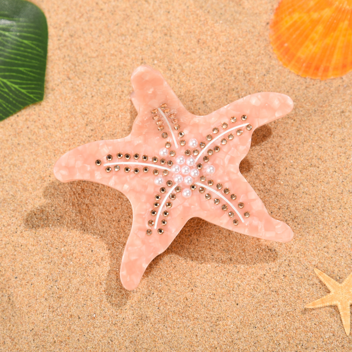 【MOQ 12 PCS】Ocean Turtle Acetate Hair Claw
