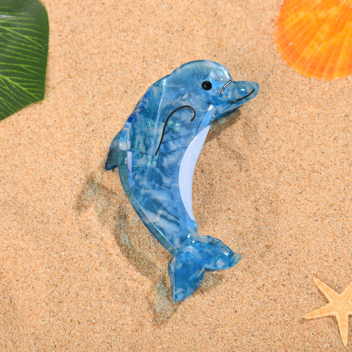 【MOQ 12 PCS】Ocean Turtle Acetate Hair Claw