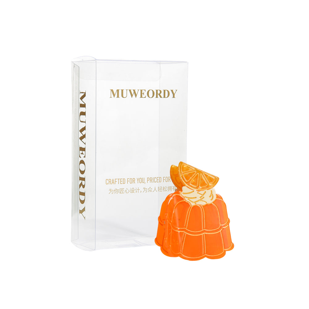 【MOQ 12 PCS】Pudding Cake Acetate Shark Hair Claw