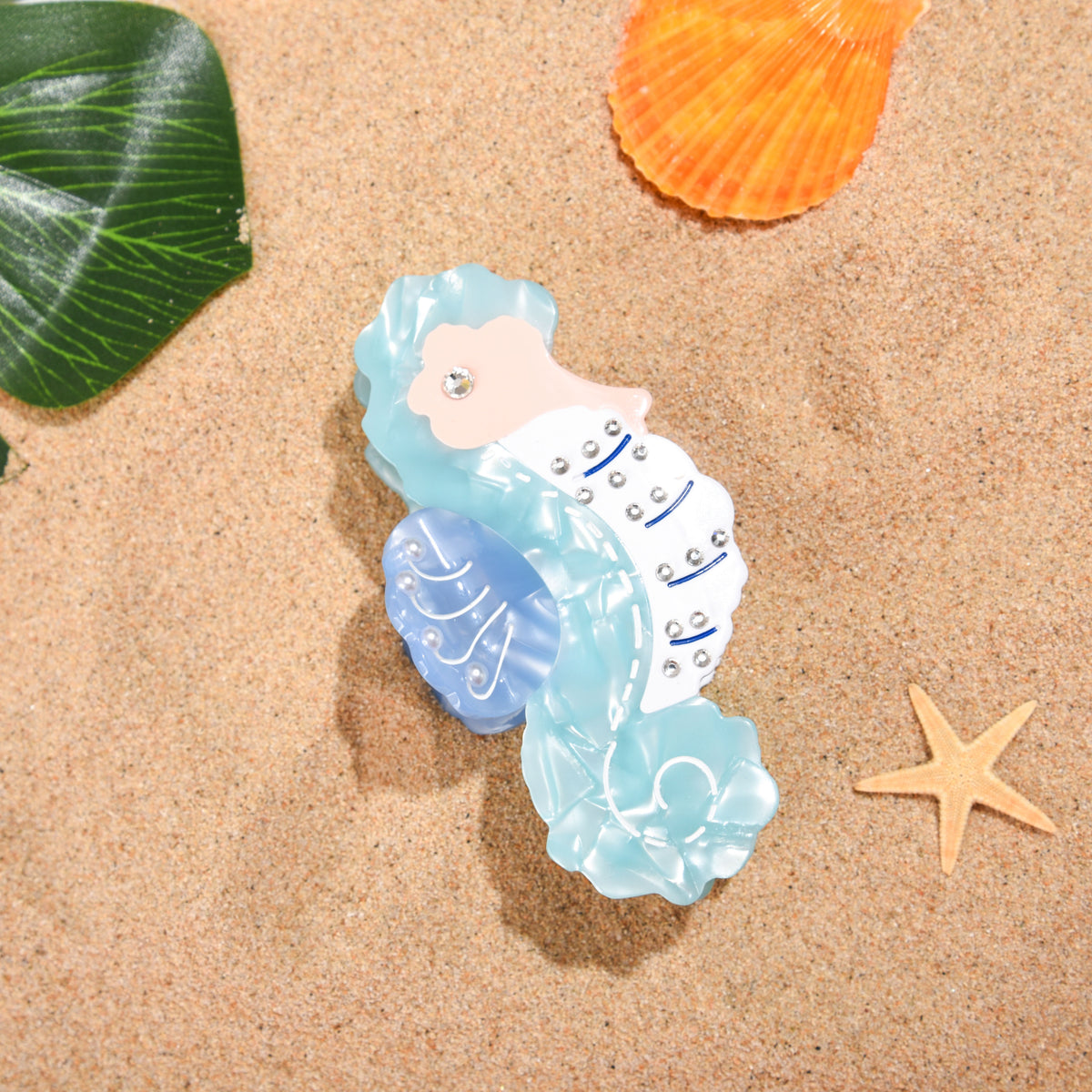 【MOQ 12 PCS】Ocean Turtle Acetate Hair Claw