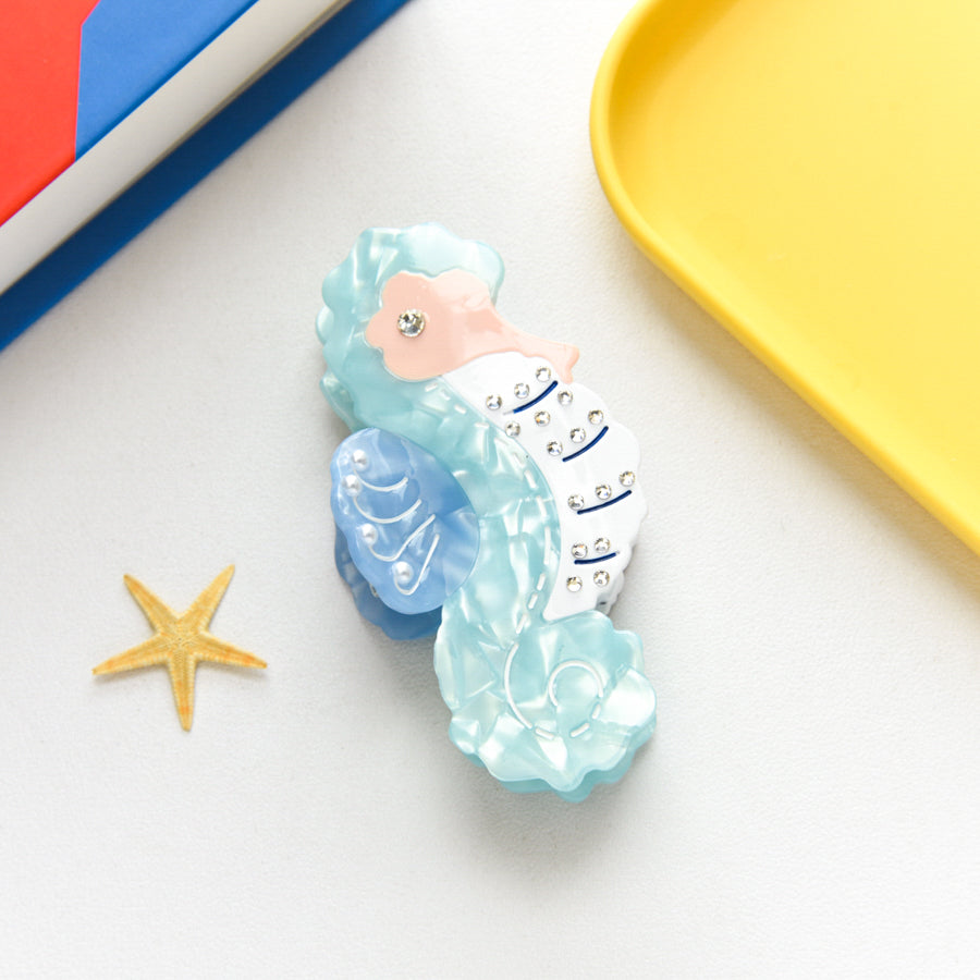 【MOQ 12 PCS】Ocean Turtle Acetate Hair Claw