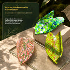 【MOQ 12 PCS】New Design Eco-Friendly Acetate Leaf Claw Clip
