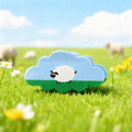 【MOQ 12 PCS】Acetate Lamb Cloud Claw Clip, Elegant Back Head Updo Hair Clip
