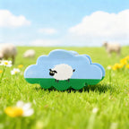 【MOQ 12 PCS】Acetate Lamb Cloud Claw Clip, Elegant Back Head Updo Hair Clip