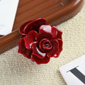【MOQ 12 PCS】Acetate 3D Rose Hair Claw, Elegant Shark Clip