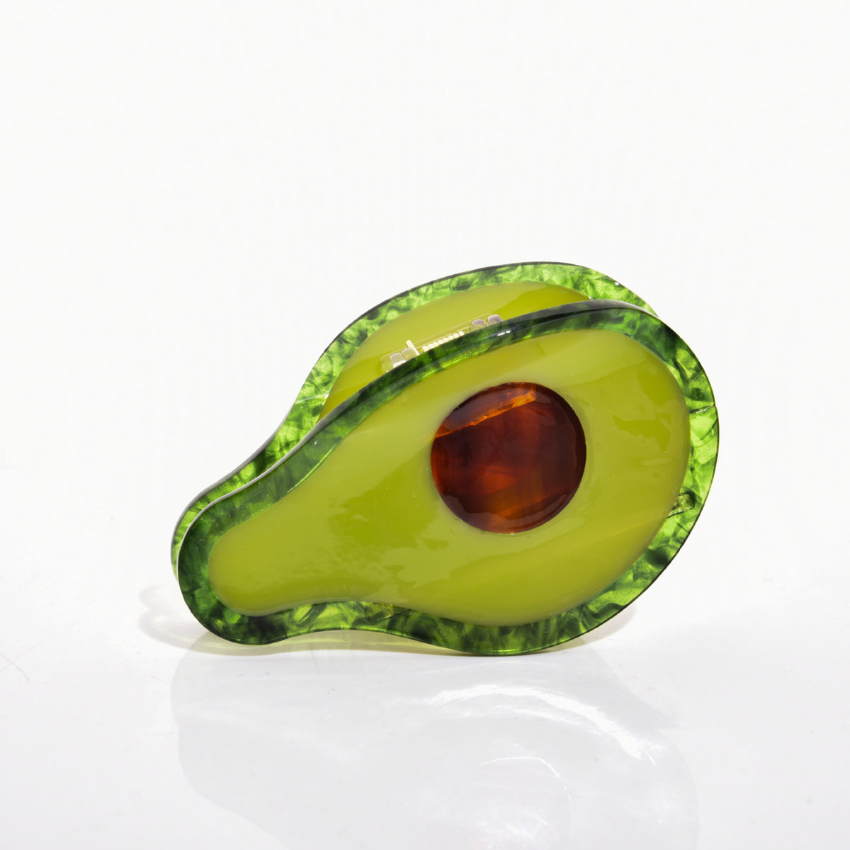 【MOQ 12 PCS】Acetate Peanut Avocado Food Hair Claw, Shark Clip