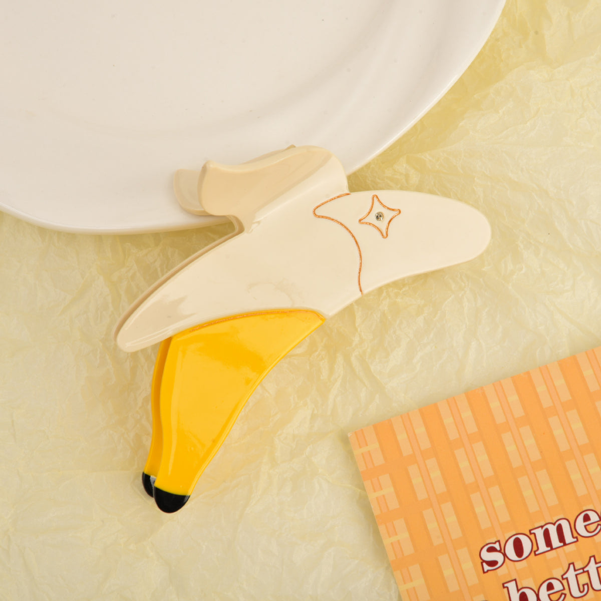 【MOQ 12 PCS】Acetate Fruit Claw Clip