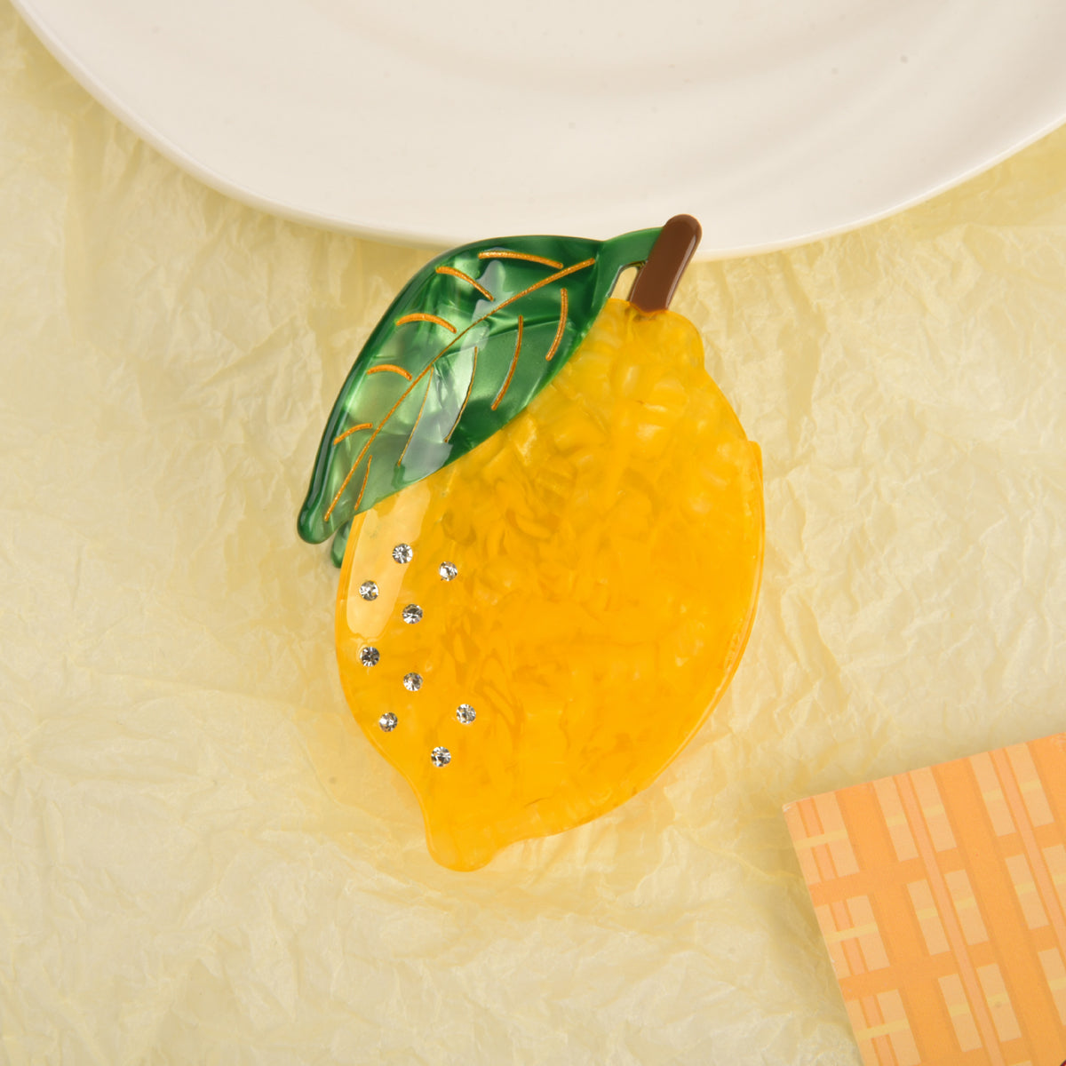 【MOQ 12 PCS】Acetate Fruit Claw Clip