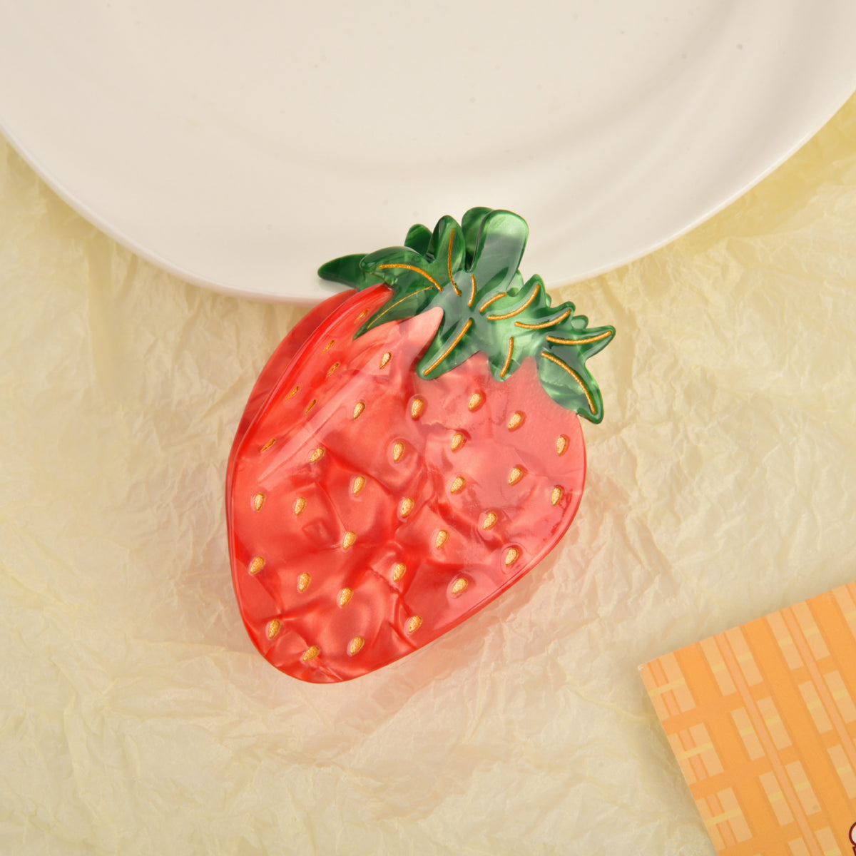 【MOQ 12 PCS】Acetate Fruit Claw Clip