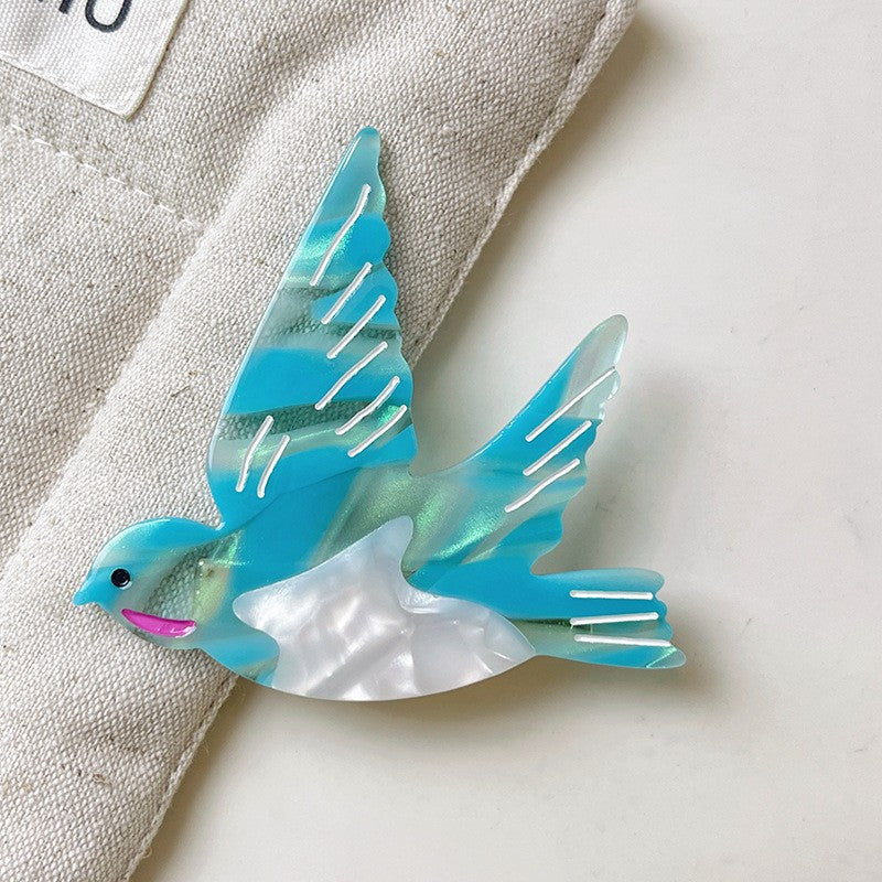 【MOQ 12 PCS】Cartoon Animal Tulip Acetate Hair Clip Bird Duckbill Side Bang Clip